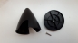 Preview: AS-AH0011P-035 Spinner 60mm / spitz / 6K. Arrows schwarz