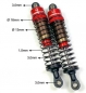 Preview: 2330042 Stoßdämpfer ALU / rot 75mm 2 Stück