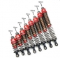 Preview: 2330042 Stoßdämpfer ALU / rot 75mm 2 Stück