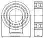 Preview: KLS2RS4x10x4 Kugellager 4x10x4mm Kunststoffdichtung