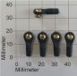 Preview: 5204 Kugelgelenk M2 5,1mm Mini kurz 5 Stück