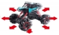 Preview: 22398 DRIFT-KING Stunt-Crawler 4WD RTR-Set Blau