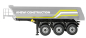 Preview: 22735 Dreiachs-Sattelauflieger mit Kippmulde aus Metall 1:14 silber