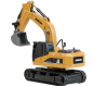 Preview: 22747 Mini-Bagger aus Metall 8-Kanal 1:64 RTR
