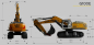 Preview: 22749 RC-Bagger G100E 1:19 Vollmetall gelb