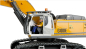 Preview: 22749 RC-Bagger G100E 1:19 Vollmetall gelb