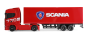 Preview: 22783 Mini-Scania 730 S mit Kofferauflieger proportional 4WD 1:64 RTR rot