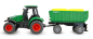 Preview: 22790 Traktor aus Metall mit Anhänger 1:64