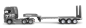Preview: 22809 Scania 770 S Zugmaschine + Tieflader-Sattelauflieger 6x4 1:24 RTR siber