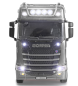 Preview: 22809 Scania 770 S Zugmaschine + Tieflader-Sattelauflieger 6x4 1:24 RTR siber