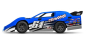 Preview: TRX104364-74-BLUE Slash Modified BL-2S blau 1/10 Dirt Oval Racer RTR Brushless