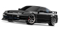 Preview: TRX105237-4-BLK 4-TEC Nissan 240SX schwarz 1/10 Drift RTR Brushed