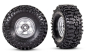Preview: TRX9872 Reifen auf Felge chrom 2.4 MT Traxxas TRX-4M Ford F150