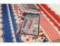 Preview: 44152 Bespannpapier EZE Design rot/blau 2 Bögen