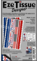 Preview: 44152 Bespannpapier EZE Design rot/blau 2 Bögen