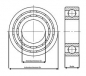 Preview: KLS2RS12x24x6 Kugellager 12x24x6 mit Kunststoffdichtung