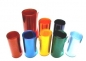 Preview: 64600 Schrumpfschlauch 95 mm / 1 mtr., blau transparent