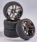 Preview: 900161 1:10 Räderset 10 Sp.Design (4) rauch/ch.