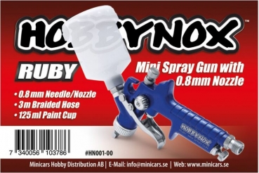 HN001-00 Airbrush-Pistole Hobbynox Ruby-Mini