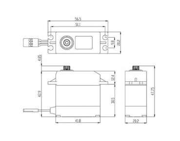 Servo Savöx SW-0231MG Std./WP! 150N