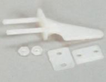 1013289 Ruderhorn 34mm mit M3 Gewindebolzen 2 Stück
