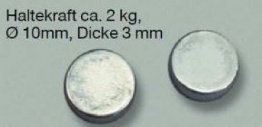 1037501 Powermagnete D10x3mm Haltekraft 2 kg 