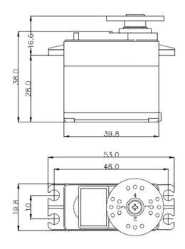 113485 Servo HS-5125MG/Digi 10mm! 30N Wing