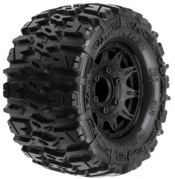 PRO1170-10 Reifen/F. TRX7 Trencher Front/Rear 2.8" MT Tires Mounted 12mm Blk Raid (2)