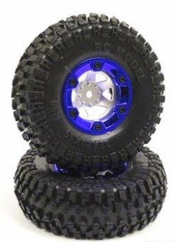 012-FY-CL01B Reifen/F. 1:10 12 Crossrace blau 2 Stück