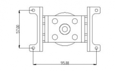 15726618 Motorträger Alu A40/A50 komplett
