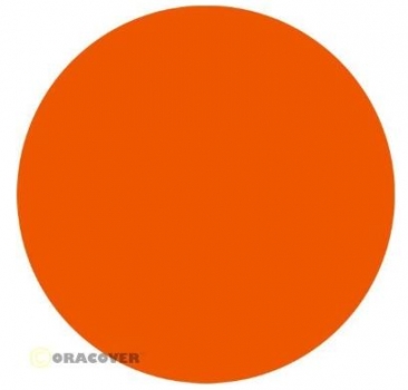 21-065-002 ORACOVER Bügelfolie fluoreszierend signalorange lfd. Meter