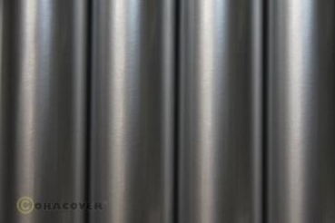 21-091-002 ORACOVER Bügelfolie silber 2 mtr. Rolle