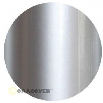 21-091-002 ORACOVER Bügelfolie silber 2 mtr. Rolle