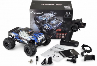 22602 HYPER GO MONSTERTRUCK BRUSHED 4WD MIT GPS 1:16 RTR BLAU