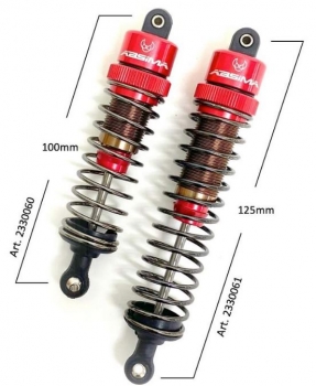 2330060 Stoßdämpfer ALU / rot 100mm / 1:8 2 Stück