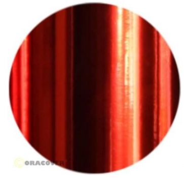 25-093-002 ORASTICK Klebefolie chrom-rot 2 mtr. Rolle
