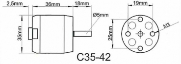 314965 BL-Motor ROXXY C35-42 930kv 2-4S