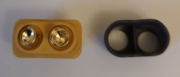 40046 XT-60+ Buchse (NC) 5 Stück mit Kappen