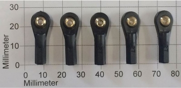 5201 Kugelgelenk/Kugel 6,5mm / M3 / B2,5 - 5 Stück