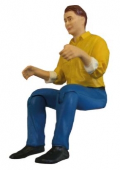 HRC25266Y Fahrerfigur / Pilot 1:10 Trucker gelb/blau