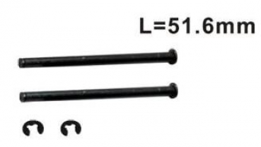002-6538-H014 Querlenkerstifte Ø 3mm / Länge 51,6mm 2 Stück + E-Ringe