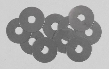6744 Zehntelscheiben (Paßscheibe) 8x20x0,1mm - 10 Stück