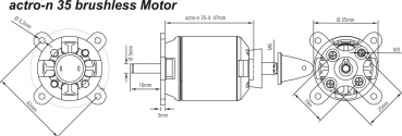 700310 BL-Motor actro-n 35-4-1100 2-4S -980W