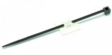 7063-13 Kabelhalter Sockel Nylon 5 St. + 10 Kabelbinder