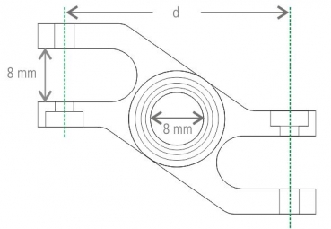 725171 Präzisionsspinner 30/8mm Z-Gabel