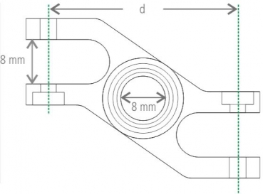 725174 Präzisionsspinner 38/8mm Z-Gabel