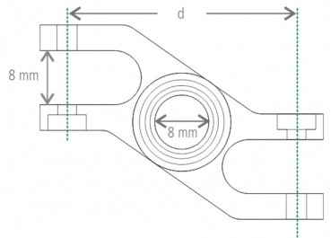725177 Präzisionsspinner 45/8mm Z-Gabel