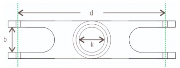 7242/40 Alu-2Blatt-Mittelstück 62/0°
