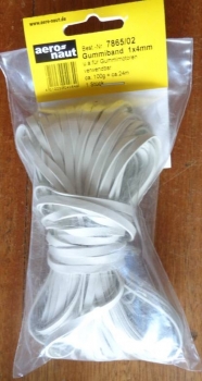 786502 Gummiband 1x4mm ca. 24 mtr. 100g Dehnung 1:8