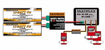 85009 Multiplex SAFETY SWITCH 12HV TwinBatt